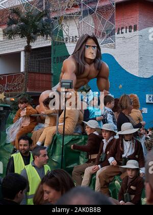 Drei Könige Parade in Fuengirola, Málaga, Spanien. Stockfoto