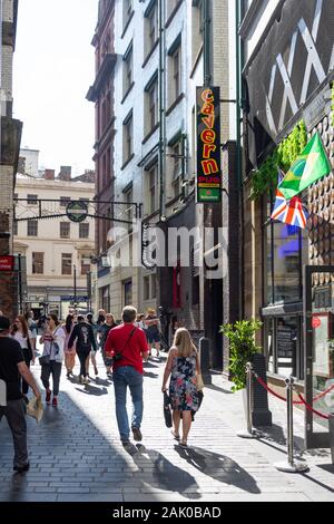 Der Cavern, Mathew Street, Liverpool, Merseyside, England, Vereinigtes Königreich Stockfoto