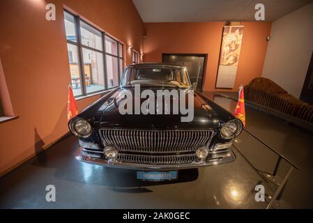 Cité de l'Automobile Mulhouse. Französische Automobil Museum in Mulhouse. Stockfoto