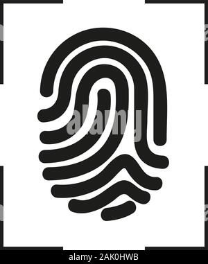 Fingerprint Symbole design Vector Illustration Stock Vektor