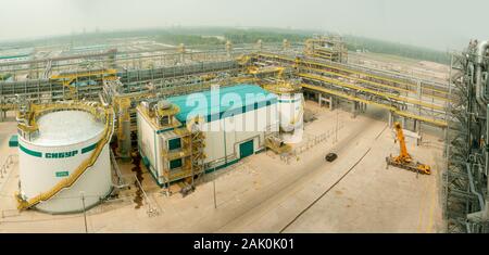 Anlage zur Verarbeitung von hydrocarbonic Rohstoffe Stockfoto