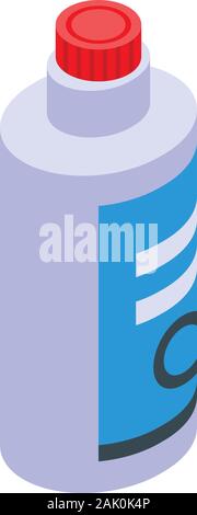 Bleichmittel Flasche Symbol, isometrische Stil Stock Vektor
