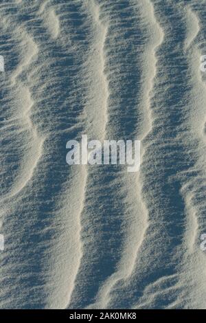 Glitzernden weißen Sanddünen im White Sands National Park in New Jersey sind vor allem aus dem mineral Gips. Stockfoto