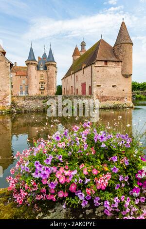 Chateau de La Clayette, Burgund, Frankreich Stockfoto