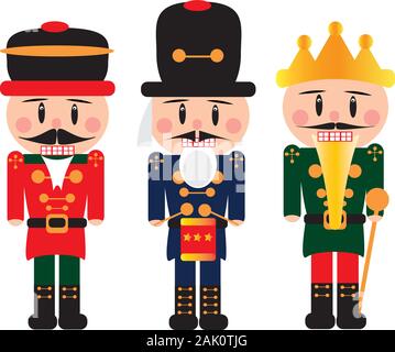 Weihnachten-Nussknacker Stock Vektor