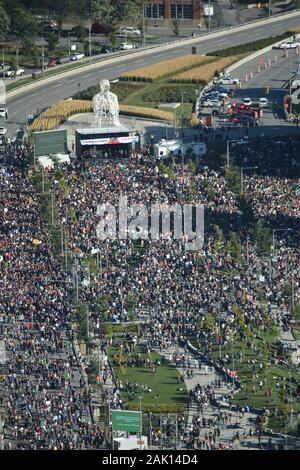 Marche pour le climatit de Montréal // Montreal Klima März, September 2019 Stockfoto