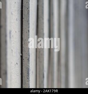 Ein holzzaun in Weiß in der Mitte von Florenz lackiert Stockfoto