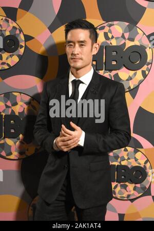 Beverly Hills, Kalifornien, USA, 5. Januar 2020 Schauspieler Mike Moh besucht HBO Offizielle Golden Globes After Party am 5. Januar 2020 auf ca. 55 Restaurant in Beverly Hills, Kalifornien, USA. Foto von Barry King/Alamy Stock Foto Stockfoto