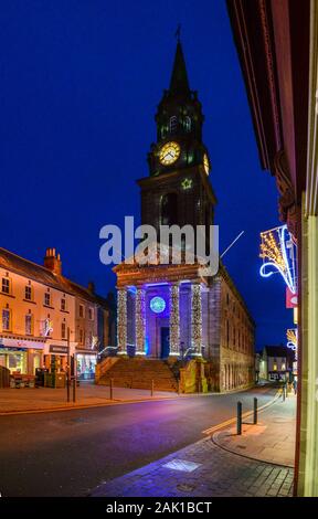 Die Guildhall in Berwick Upon Tweed wurde zu Weihnachten dekoriert Stockfoto