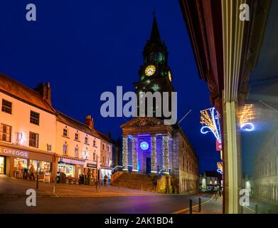 Die Guildhall in Berwick Upon Tweed wurde zu Weihnachten dekoriert Stockfoto