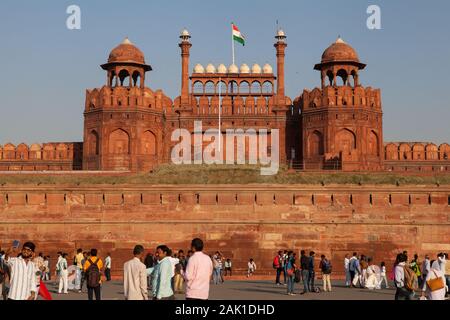 Das Rote Fort in Neu-Delhi, Indien Stockfoto