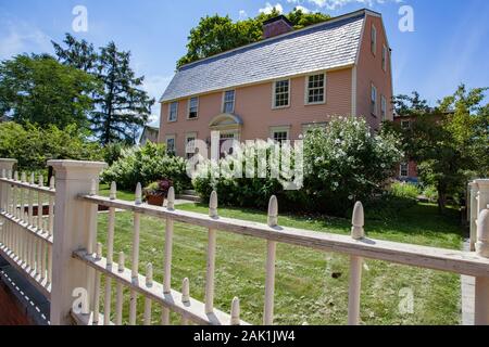 Der Kapitän John Lawton Haus Strawberry Banke Museum in Portsmouth, New Hampshire Stockfoto