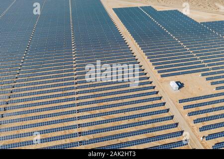 Luftaufnahme von Nevada Solar One in Boulder City, Nevada Stockfoto