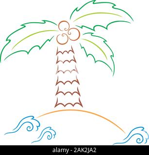 Palm Island Stock Vektor