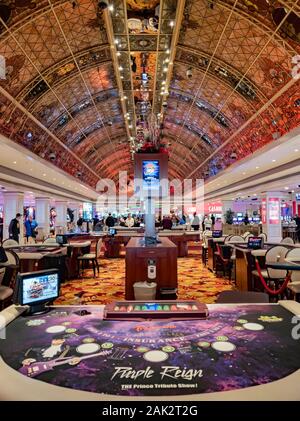 Las Vegas, DEZ 28: Innenansicht des berühmten Tropicana Casino am 28.Dezember, 2019 in Las Vegas, Nevada Stockfoto