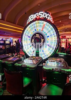 Las Vegas, DEZ 28: Innenansicht des berühmten MGM Grand Am 28.Dezember, 2019 in Las Vegas, Nevada Stockfoto
