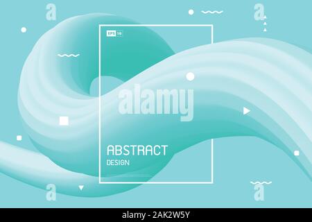 Zusammenfassung von gradient grüne Flüssigkeit line Design Hintergrund. Verwenden Sie für Poster, Artwork, Template Design, Werbung, Print, Präsentation. illustration Vector EPS 10. Stock Vektor