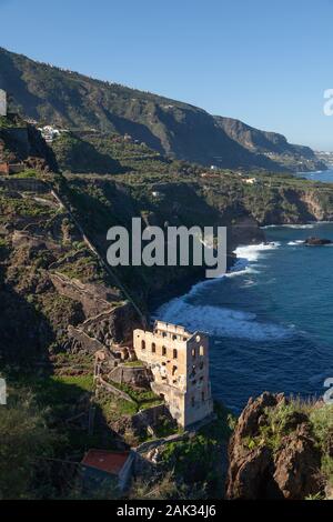 Levator Gordejuela eine verlassene Wasser Pumpstation in der Nähe von Los Realejos Teneriffa. Stockfoto