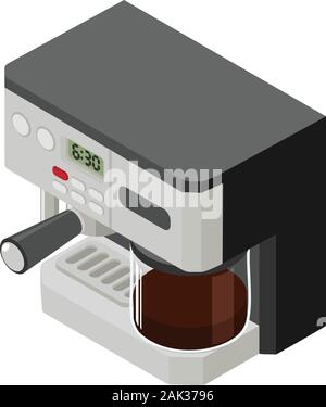 Professionelle Kaffeemaschine Symbol. Isometrische von professionellen Kaffeemaschine vektor Symbol für Web Design auf weißem Hintergrund Stock Vektor