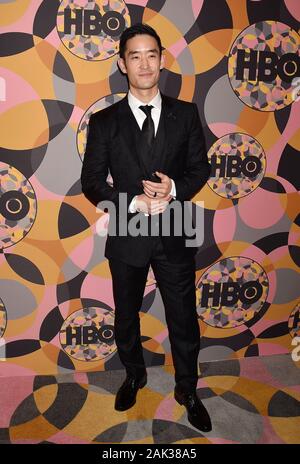 BEVERLY HILLS, Ca - 05. Januar: Mike Moh besucht HBO Offizielle Golden Globes After Party auf ca. 55 Restaurant am Januar 05, 2020 in Los Angeles, Kalifornien. Stockfoto