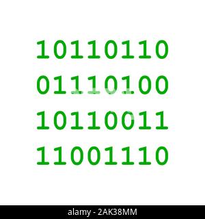 Binär Code und Hintergrund Stockfoto
