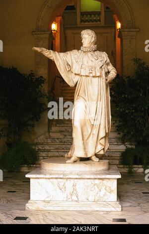 Eine Abbildung der Bruder von Napoleon Bonaparte, Jerome, steht in der Lounge der Stadt Halle in Ajaccio auf Korsika. Ajaccio ist die Geburt der Stadt o Stockfoto