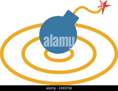 Umfang der Gefahr Symbol. Einfaches Element vom Risikomanagement icons Collection. Kreative Umfang der Gefahr Symbol ui, ux, Anwendungen, Software und Infografiken Stock Vektor