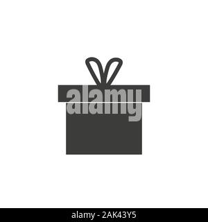 Geschenk Box Icon Design vorlage Abbildung isoliert Stock Vektor