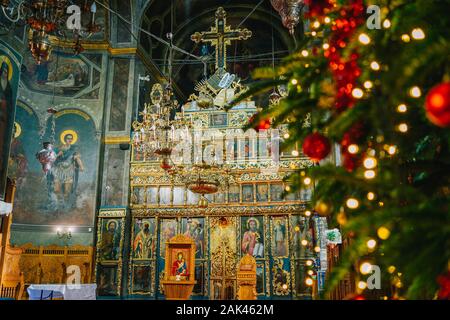 Bukarest, Rumänien - Dec 14, 2019: St. Antony's Orthodoxe Kirche als Kirche der Verkündigung bekannt (Biserica Sfantul Anton) in Bukarest, Romani Stockfoto