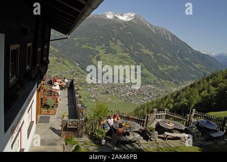 Berggasthof DES trumerhof" in Matrei, Tirol | Verwendung weltweit Stockfoto