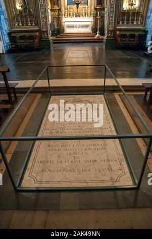 Innenraum des Kloster des Hl. Petrus von Alcantara (Convento de Sao Pedro de Alcantara), Bairro Alto, Lissabon, Portugal Stockfoto