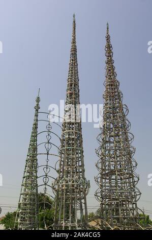 Watts Towers in Los Angeles, Kalifornien, USA | Verwendung weltweit Stockfoto