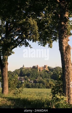 Deutschland: Erzgebirge - Burgruine in Frauenstein | Verwendung weltweit Stockfoto