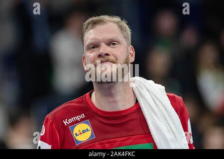 Mannheim, Deutschland. 04 Jan, 2020. goalwart Johannes BITTER (GER), Porträt, zuversichtlich; Deutschland (GER) - Island (ISL) 33:25, Mannheim/Deutschland am 04.01.2019 | Verwendung der weltweiten Kredit: dpa/Alamy leben Nachrichten Stockfoto