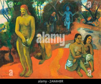 Jahrgang Paul Gauguin Kunstwerke Stockfoto