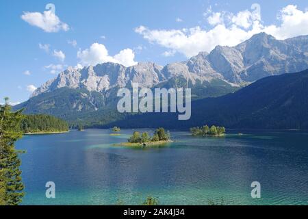 Eibsee bei Garmisch-Partenkirchen, Oberbayern | Verwendung weltweit Stockfoto