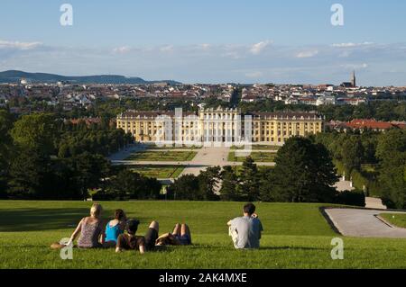 Gartenanlage und Schloss Schönbrunn, Wien, Österreich | | Verwendung weltweit Stockfoto