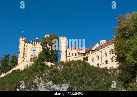 Schloss Neuschwanstein in Füssen, Allgäu, Deutschland | Verwendung weltweit Stockfoto