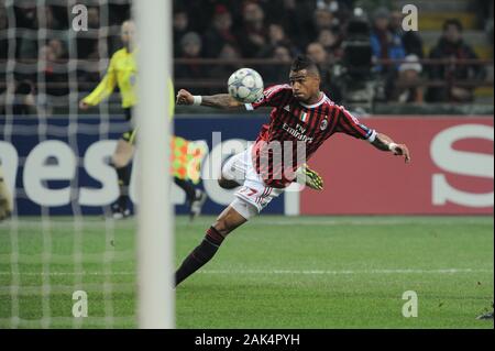 Mailand Italien ,23 NOVEMBER 2011, 'G.' Meazza San Siro Stadion, UEFA Champions League 2011/2012, AC Mailand - FC Barcelona: Kevin Prince Boateng in Aktion während des Spiels Stockfoto