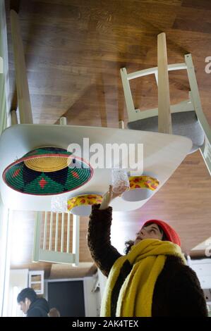 Das Umgedrehte Haus in Brighton Stockfoto