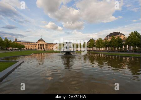 Wiesbaden Kurpark: Kurhaus mit Spielbank, Frankfurt | Verwendung weltweit Stockfoto