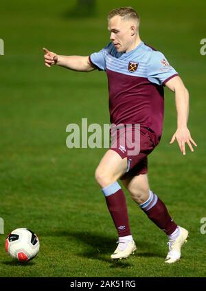 LONDON, ENGLAND. Januar 06: Anthony Scully von West Ham United in der Premier League 2 Übereinstimmung zwischen West Ham United und Manchester United im Chi Stockfoto