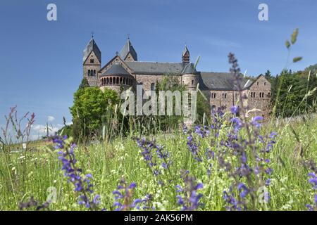 Eibingen bei Rüdesheim: benediktinerinnen-abtei St. Hildegard, Rhein | Verwendung weltweit Stockfoto