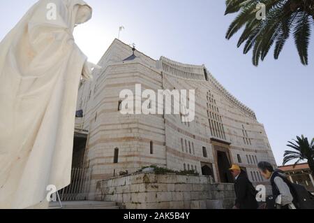 Nazareth: Verkuendigungskirche, Israel | Verwendung weltweit Stockfoto