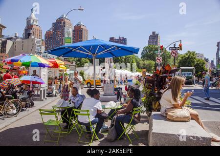 Stadtbezirk Manhattan: Wochenmarkt' Union Square Greenmarket', New York | Verwendung weltweit Stockfoto