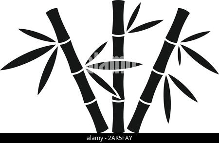 Bambus-Symbol. Einfache Abbildung von Bambus vektor Symbol fr Web Design  auf weiem Hintergrund Stock-Vektorgrafik - Alamy
