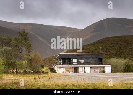 Aufgegebenen Skigebiet am Cairngorm Mountain in den Highlands von Schottland. Stockfoto