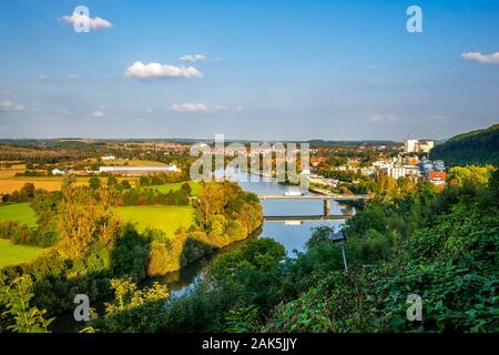 Blick über Bad Wimpfen, Baden-Württemberg, Deutschland Stockfoto