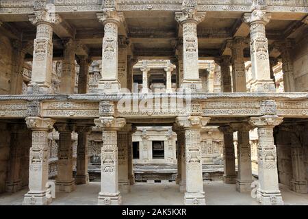 Rani Ki Vav Stepwell, Patan, Gujarat, Indien Stockfoto