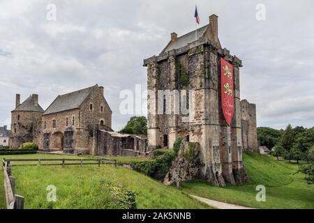 Château de Saint-Sauveur-le-Vicomte, Saint-Sauveur-le-Vicomte, Normandie Stockfoto